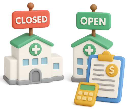 개원 지원 아이콘 이미지